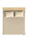Makiteks 100% Cotton Beige 160X200+2*(50X70) Double Fitted Sheet and Pillowcase Set - 2