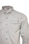 Men's Long Sleeve Double Pocket Lycra Denim Shirt - 4