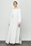 Ecru Stone Detailed Drape Evening Dress - 2