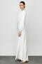 Ecru Stone Detailed Drape Evening Dress - 8