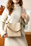 Women's Monogram Printed Hand and Shoulder Bag Ebat 25 X 25