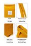 Edna Mustard Velvet Hand and Shoulder Bag - 2