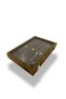Richbox Ring Cufflink Brooch Jewelry Box Alcantara Brown - 5