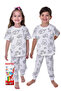 Paintable Children's Pajama Set Unisex - 100% Cotton and Gift Pen Set - 4