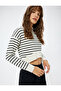 Crew Neck Sweatshirt Long Sleeve Viscose Fabric Blended - 2