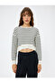 Crew Neck Sweatshirt Long Sleeve Viscose Fabric Blended - 3