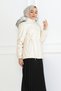 Belden Adjustable Hooded Pocket Detailed Hijab Compatible Coat Brc6262 - 4
