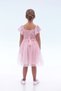 Girl's Square Neck Trend Tulle Dress Ak2242 - 5
