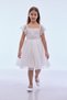 Girl's Square Neck Trend Tulle Dress Ak2242 - 4