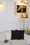 Roma Jacquard Special Design 2-Piece Decorative Throw Pillow Cover 43X43 cm (Black)