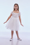 Girl's Square Neck Trend Tulle Dress Ak2242 - 3