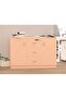 Carre 1147 Storage Cabinet with 3 Storage Drawer and 2 Side Door with Touch Screen Lock-Oak - 5