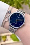 Silver Navy Color Women's Wristwatch - 4