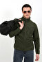 6019 Regular Fit Soft Textured Winter Micro Fleece Cardigan - 2