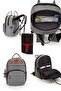 Mother Baby Care Backpack with Diaper Mat and Keychain Gift - 4