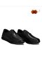Byk 042 Black Genuine Leather Soft Orthopedic and Anatomic Light Sole Daily Men's Dads Shoes - 3
