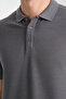 Stretchy Knitted Buttoned Polo Neck Men's Classic Fit Polo Neck T-Shirt 100% Cotton