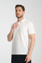 Flexible Knitted Buttoned Polo Neck Men's Classic Fit - 2