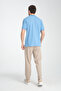 Stretchy Knitted Buttoned Polo Neck Men's Classic Fit Polo Neck T-Shirt 100% Cotton - 5