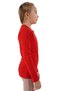 Unisex Girls and Boys Badi Crew Neck Long Sleeve Red T-Shirt - 3
