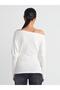 Asymetric Collar Ball Bluz with 31487 Dilvin Finger Detail - 6