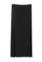 Viscose Black Women's Skirt - Slit Detail, Trend 235 - 8
