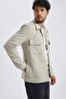 Polo Neck Snap Closure Pocket Shirt Jacket Z5178Az23Au - 7