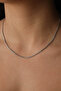 Steel Sequin Rope Chain Necklace Unisex Tarnish Free 2mm Minimal Suitable for Daily Use - 5