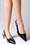 Alisa Black Color Women's Heeled Shoes - 4