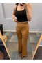 Women's High Waist Snap Button Spanish Leg Pants - 3