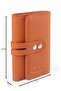 Genuine Leather Women's Card Holder and Wallet with Gold Detailing - 5