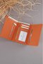 Genuine Leather Women's Card Holder and Wallet with Gold Detailing - 4