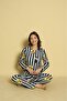 Women's Crew Neck Christmas Special Suede Soft Fabric Long Sleeve Pajamas Set - 6