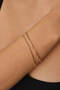Snail and Textured Rope Chain Bracelet - Steel 2-Piece Combination, Minimal Tarnish, 17+4cm - 3