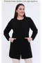 Knitwear Women's Woolen Corded Embroidered Mother Thick Black Winter Mother Cardigan
