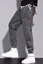 Reax Tyso Drawstring Jogger Cut Men's Jean Trousers with Elastic Waist and Cuffs - 5