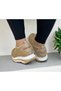 Women's Daily Stone Stripe Detailed Walking Shoes