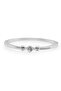 Large Silver Stone Handcuff Bracelet - 2