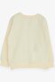Girl's Cardigan Laced 3-7 Years, Cream - 5
