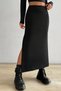 Maxi Pencil Skirt Slit Pencil Skirt Full Lycra Skirt