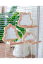 Trendme Wooden Tree Shaped Handmade Perching Bird Mirror - 5