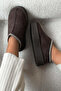 LOTUS WOMEN'S SLIPPERS WITH FEATHERED STRIPES INSIDE - 2