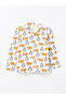 Ecru Polo Neck Printed Boys' Pajamas Set - 2