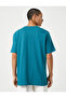 Basic T-Shirt Slogan Printed Crew Neck - 4