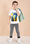 Green Zip-Up Jacket T-Shirt Boy's 3-Piece Bottom Top Set 19962 - 3