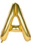 Foil Balloon Letter A Helium Balloon 100 Cm Gold Color - Letter A Balloon - Letter A Balloon
