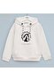 Girl's Long Sleeve Thick Hooded Sweatshirt - 32278 - Vanilla - 2