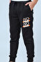 No Pain No Gain Printed Boy's Double Pocket Jogger Sweatpants - 3
