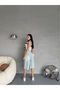 Women's High Waist Below the Knee Baggy Bermuda Denim Shorts - 5