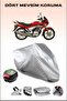 Rear Bag Compatible Motorcycle Tarpaulin for Honda Cbf 150, Gray, Safe, Waterproof Durable Fabric